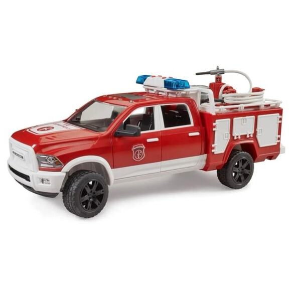 New Ram 2500 Fire Engine Truck with Lights & Sound Module by Bruder - Picture 2 of 5